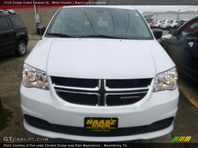 White Knuckle / Black/Light Graystone 2018 Dodge Grand Caravan SE