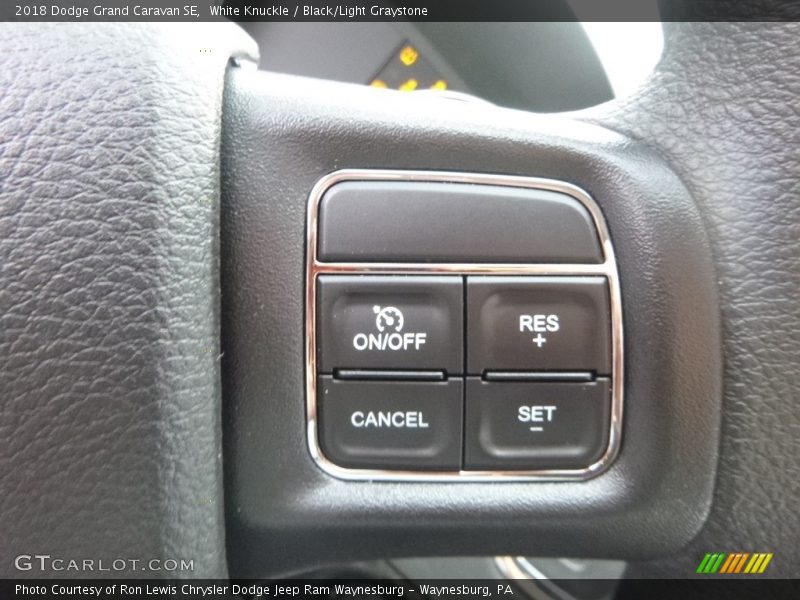 White Knuckle / Black/Light Graystone 2018 Dodge Grand Caravan SE