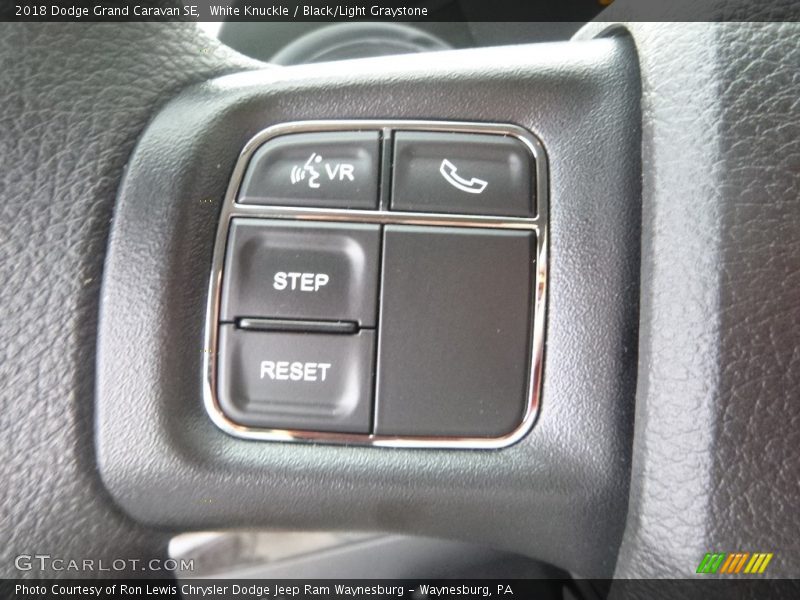 White Knuckle / Black/Light Graystone 2018 Dodge Grand Caravan SE