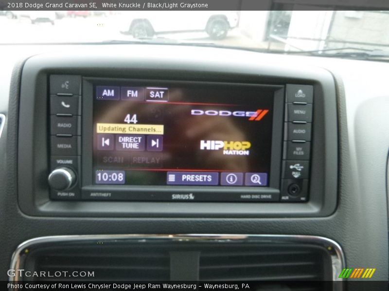 White Knuckle / Black/Light Graystone 2018 Dodge Grand Caravan SE