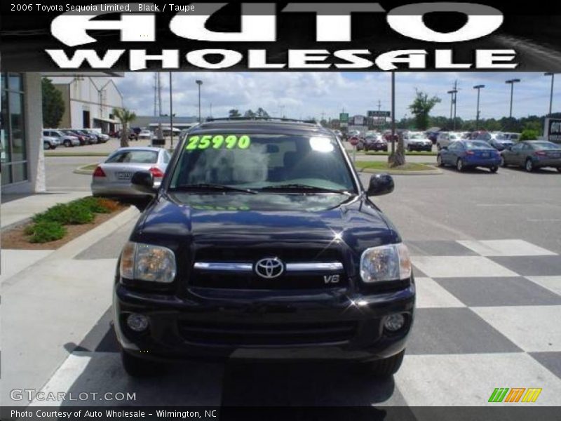 Black / Taupe 2006 Toyota Sequoia Limited