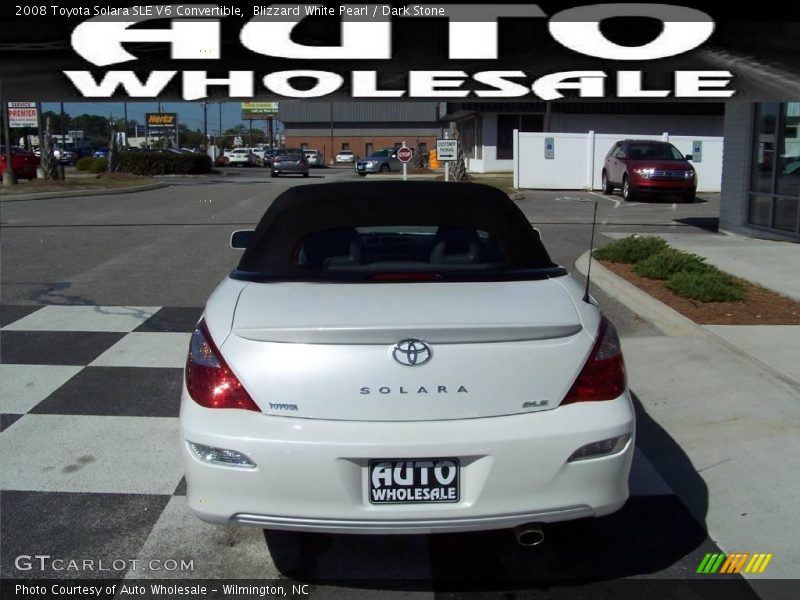 Blizzard White Pearl / Dark Stone 2008 Toyota Solara SLE V6 Convertible