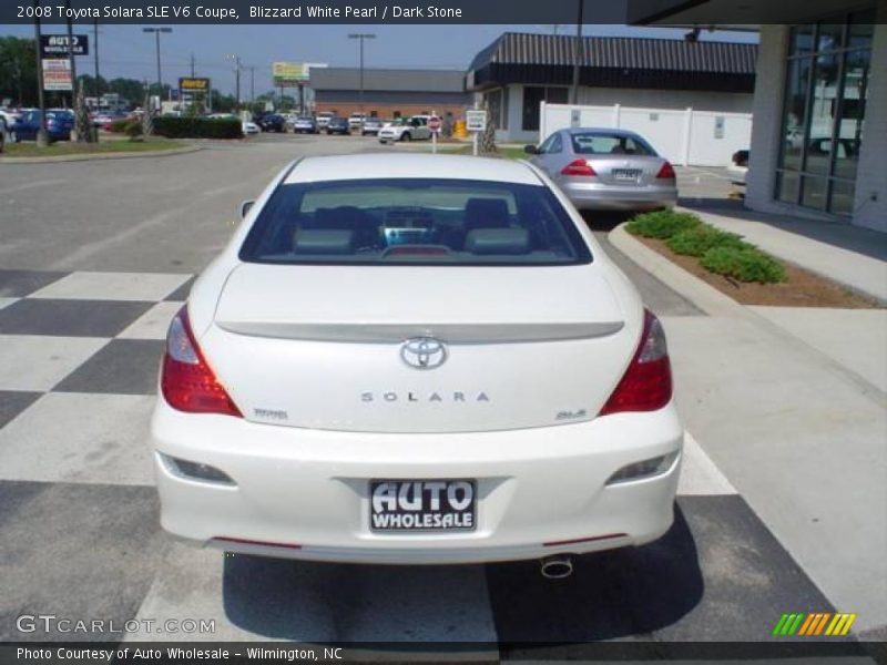 Blizzard White Pearl / Dark Stone 2008 Toyota Solara SLE V6 Coupe