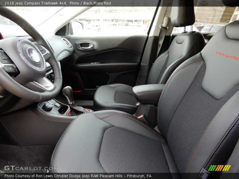 Rhino / Black/Ruby Red 2018 Jeep Compass Trailhawk 4x4
