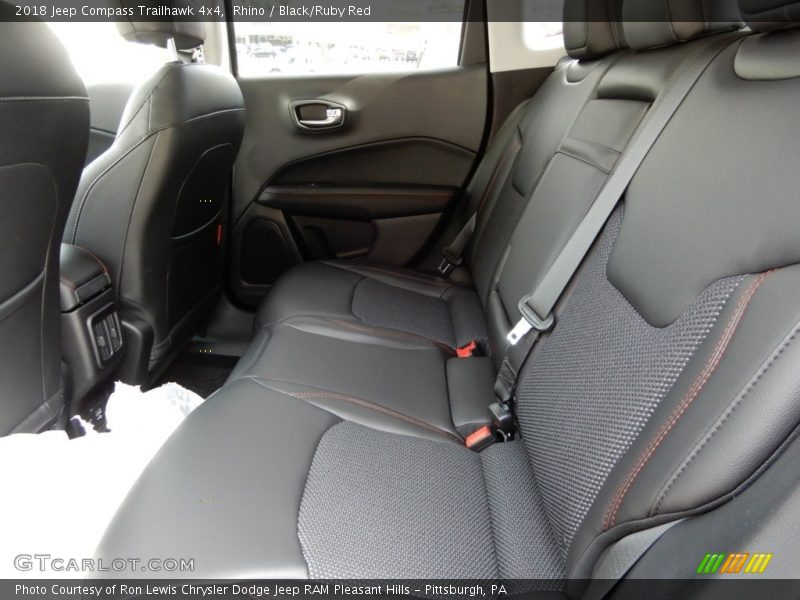 Rhino / Black/Ruby Red 2018 Jeep Compass Trailhawk 4x4