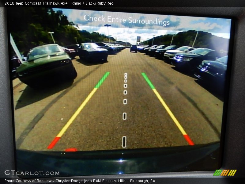 Rhino / Black/Ruby Red 2018 Jeep Compass Trailhawk 4x4