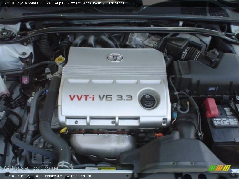 Blizzard White Pearl / Dark Stone 2008 Toyota Solara SLE V6 Coupe
