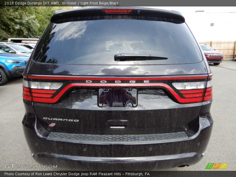 In–Violet / Light Frost Beige/Black 2018 Dodge Durango SXT AWD