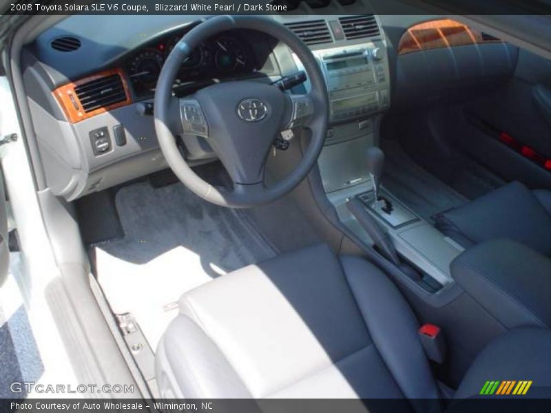 Blizzard White Pearl / Dark Stone 2008 Toyota Solara SLE V6 Coupe