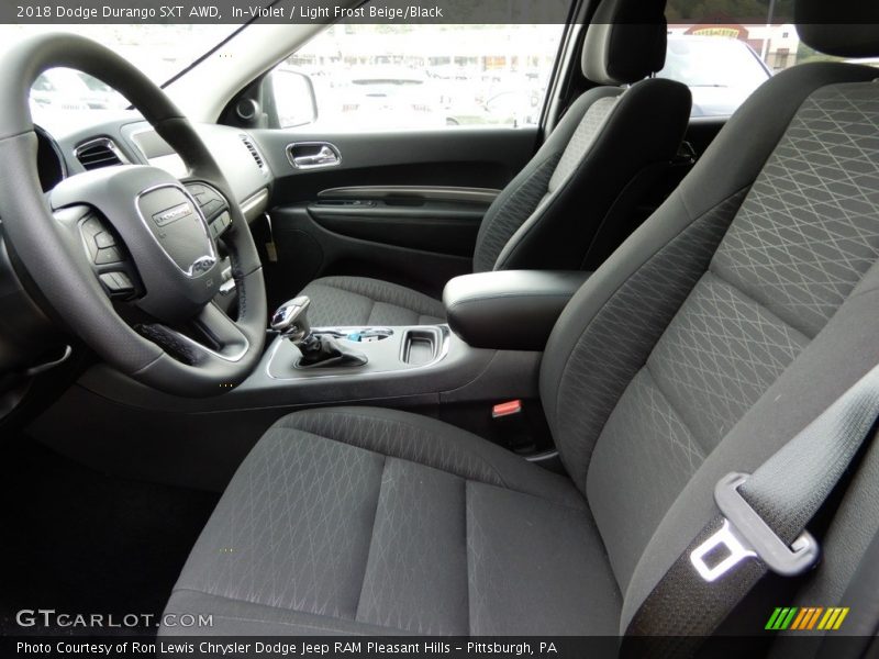 In–Violet / Light Frost Beige/Black 2018 Dodge Durango SXT AWD