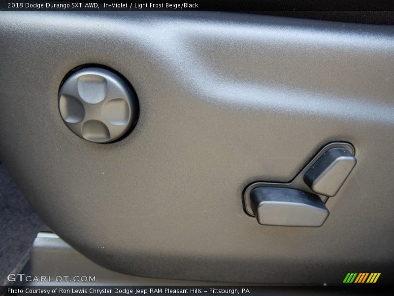 In–Violet / Light Frost Beige/Black 2018 Dodge Durango SXT AWD