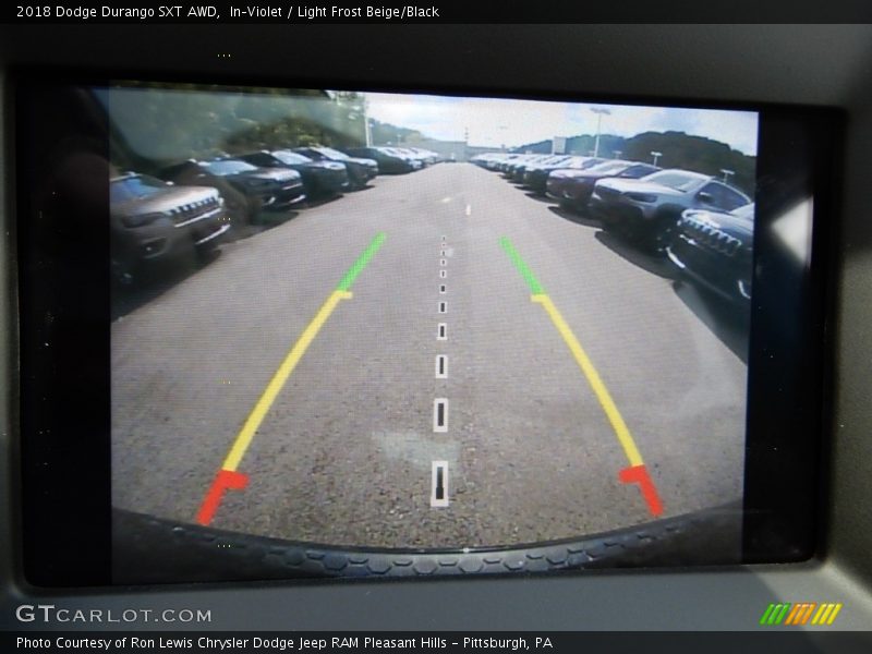 In–Violet / Light Frost Beige/Black 2018 Dodge Durango SXT AWD