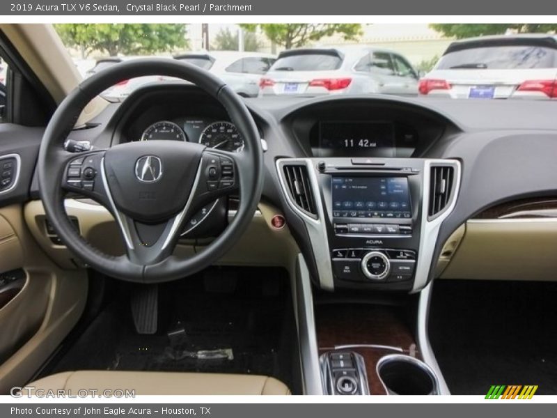 Crystal Black Pearl / Parchment 2019 Acura TLX V6 Sedan