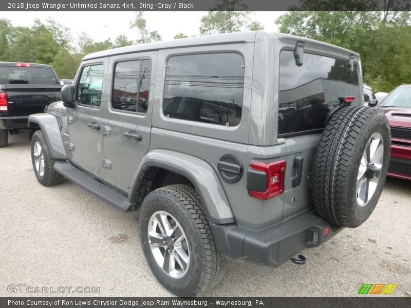 Sting-Gray / Black 2018 Jeep Wrangler Unlimited Sahara 4x4