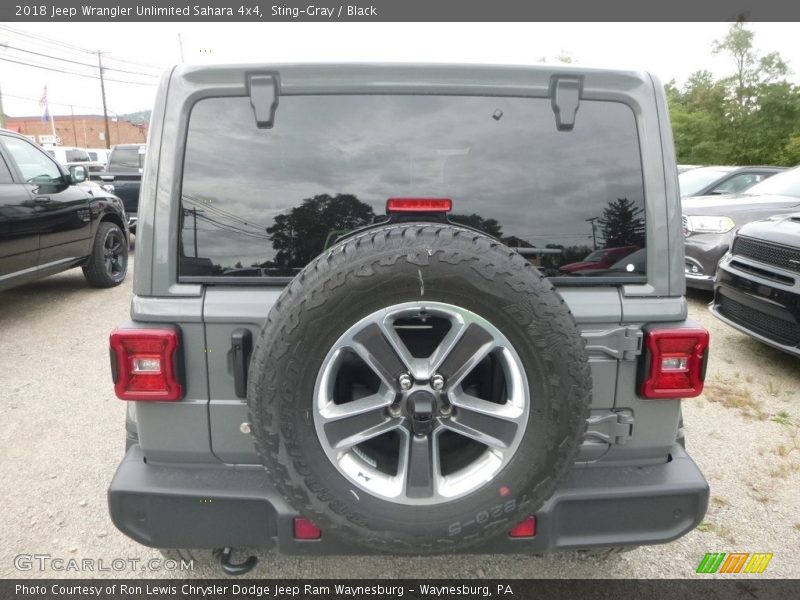 Sting-Gray / Black 2018 Jeep Wrangler Unlimited Sahara 4x4