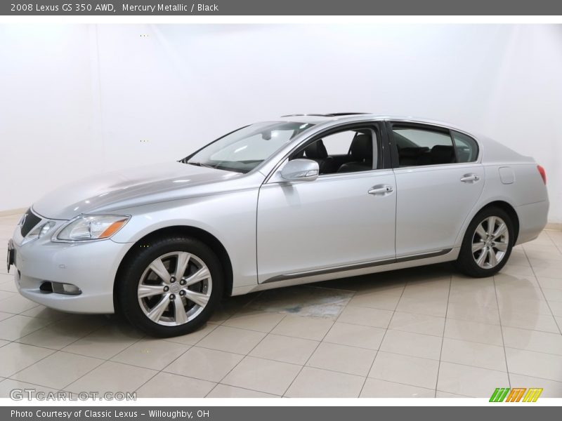 Mercury Metallic / Black 2008 Lexus GS 350 AWD