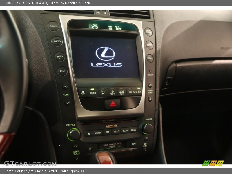 Mercury Metallic / Black 2008 Lexus GS 350 AWD