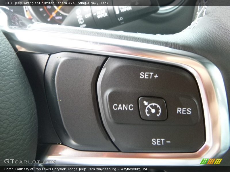 Sting-Gray / Black 2018 Jeep Wrangler Unlimited Sahara 4x4