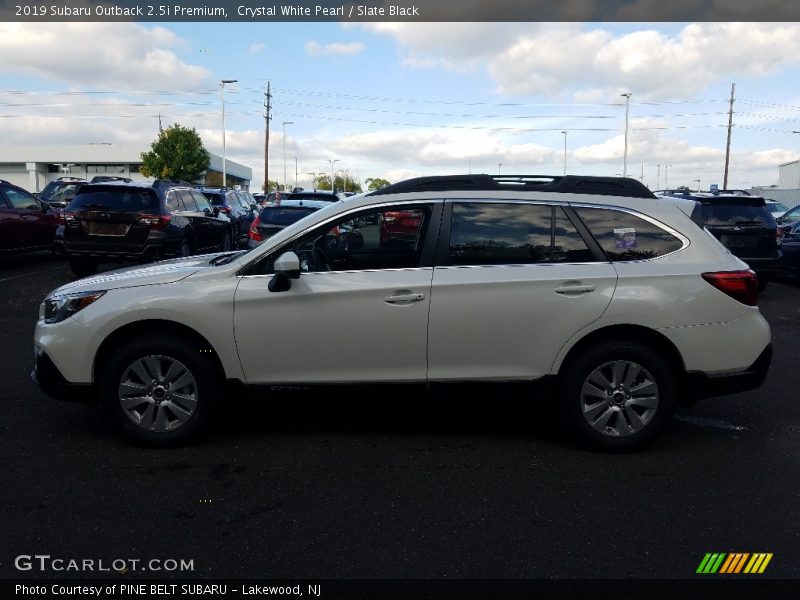 Crystal White Pearl / Slate Black 2019 Subaru Outback 2.5i Premium