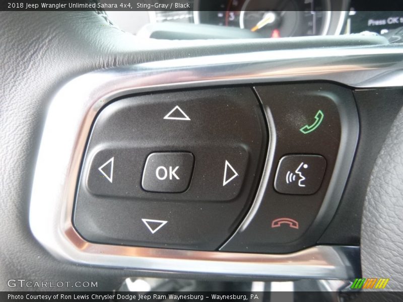 Sting-Gray / Black 2018 Jeep Wrangler Unlimited Sahara 4x4