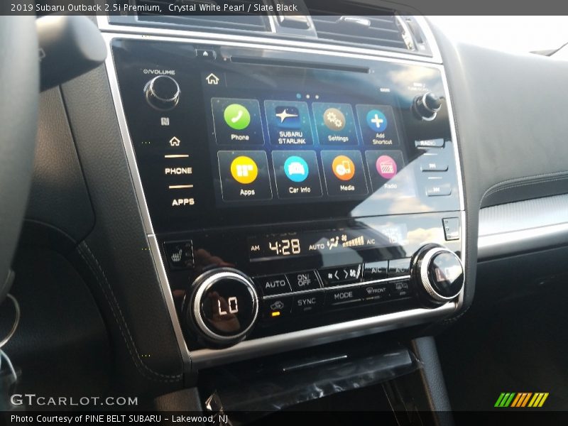Crystal White Pearl / Slate Black 2019 Subaru Outback 2.5i Premium