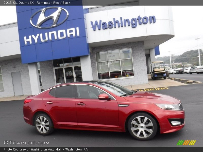 Remington Red / Black 2013 Kia Optima SX