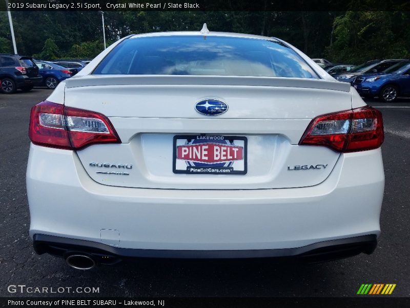 Crystal White Pearl / Slate Black 2019 Subaru Legacy 2.5i Sport