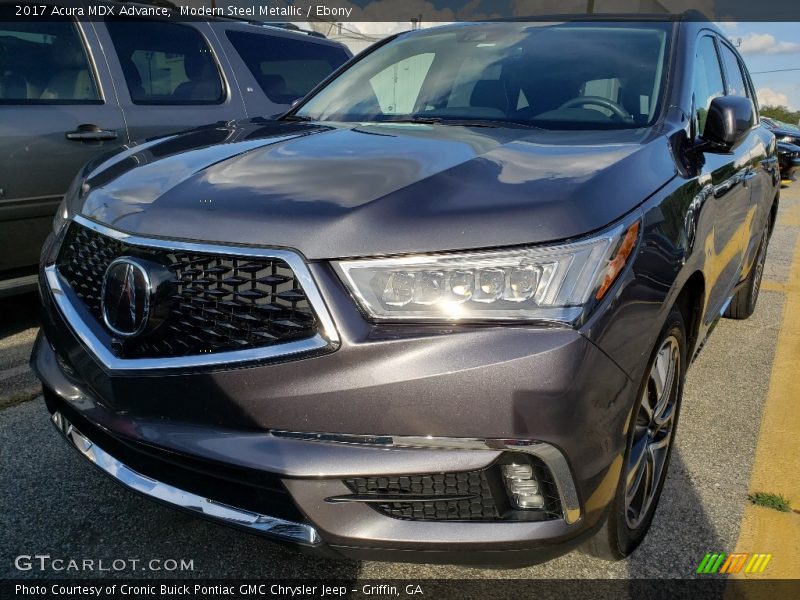 Modern Steel Metallic / Ebony 2017 Acura MDX Advance