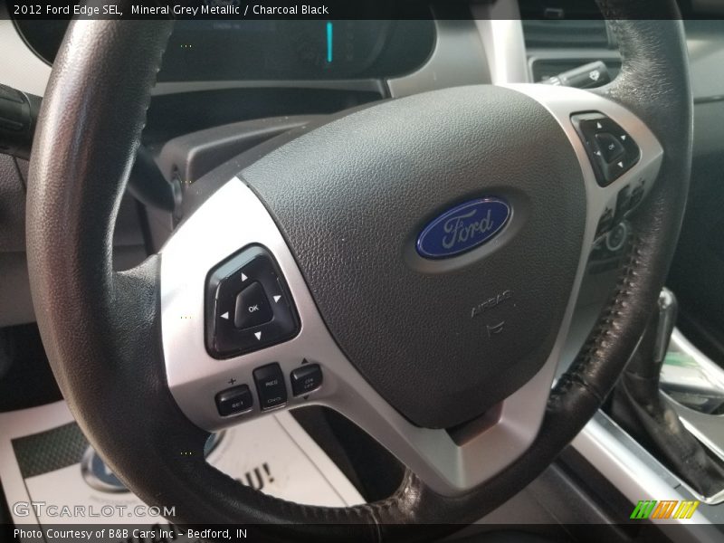 Mineral Grey Metallic / Charcoal Black 2012 Ford Edge SEL