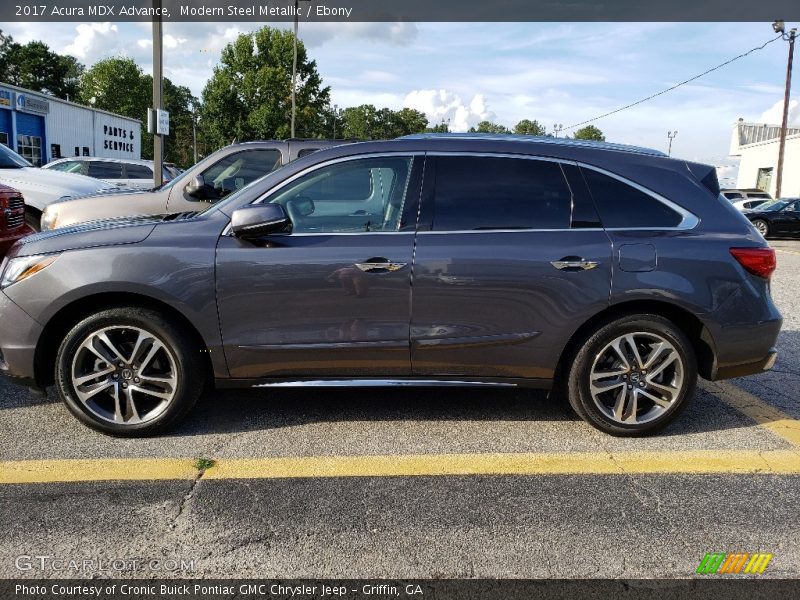 Modern Steel Metallic / Ebony 2017 Acura MDX Advance