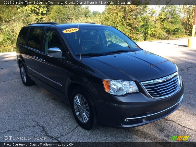 Granite Crystal Metallic / Black/Light Graystone 2015 Chrysler Town & Country Touring-L