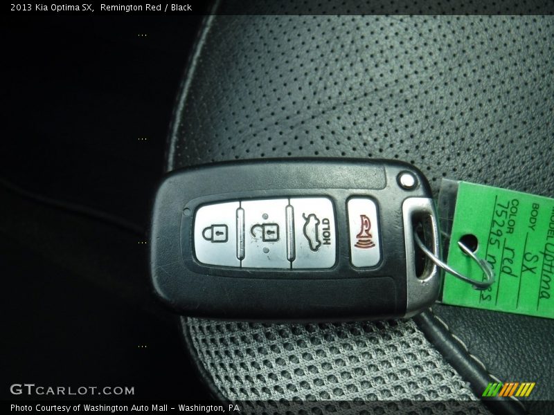 Remington Red / Black 2013 Kia Optima SX