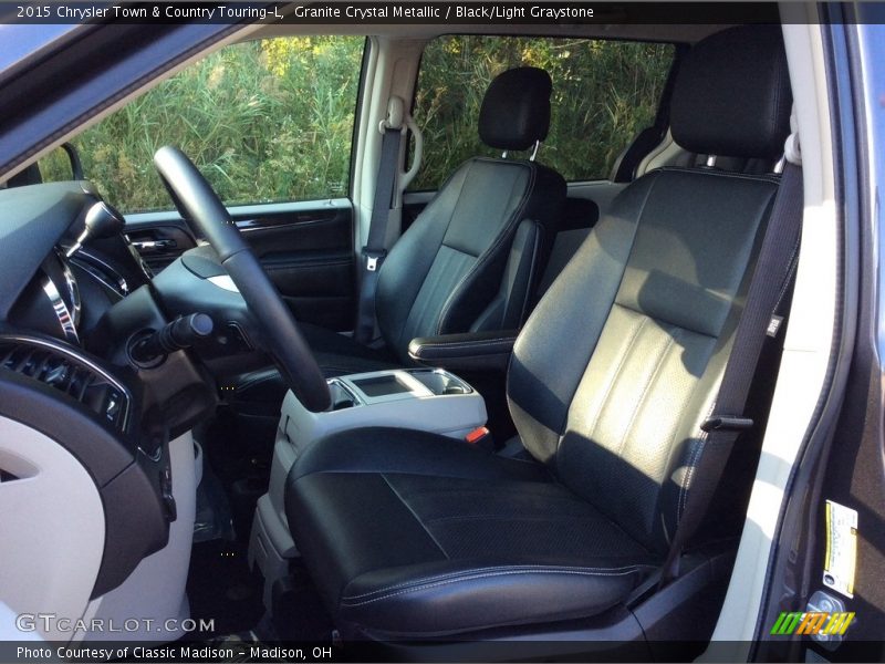 Granite Crystal Metallic / Black/Light Graystone 2015 Chrysler Town & Country Touring-L