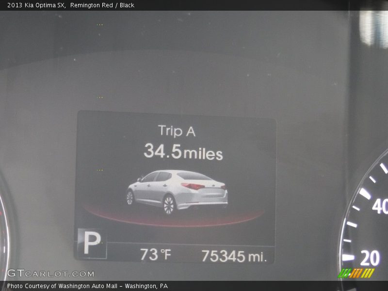 Remington Red / Black 2013 Kia Optima SX