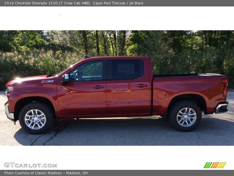 Cajun Red Tintcoat / Jet Black 2019 Chevrolet Silverado 1500 LT Crew Cab 4WD