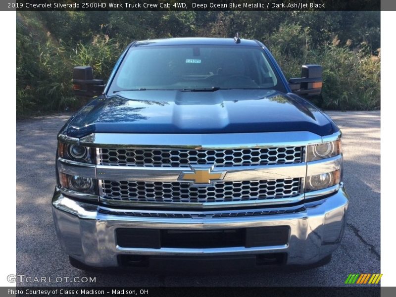 Deep Ocean Blue Metallic / Dark Ash/Jet Black 2019 Chevrolet Silverado 2500HD Work Truck Crew Cab 4WD
