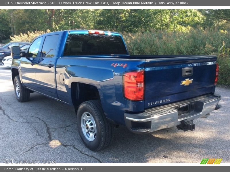 Deep Ocean Blue Metallic / Dark Ash/Jet Black 2019 Chevrolet Silverado 2500HD Work Truck Crew Cab 4WD