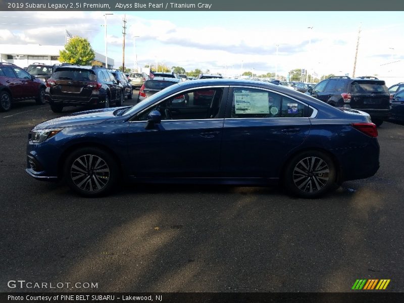 Abyss Blue Pearl / Titanium Gray 2019 Subaru Legacy 2.5i Premium