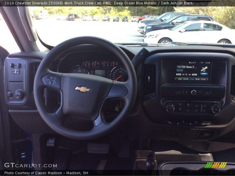 Deep Ocean Blue Metallic / Dark Ash/Jet Black 2019 Chevrolet Silverado 2500HD Work Truck Crew Cab 4WD