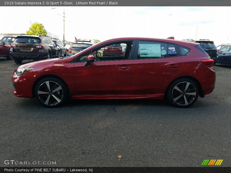 Lithium Red Pearl / Black 2019 Subaru Impreza 2.0i Sport 5-Door