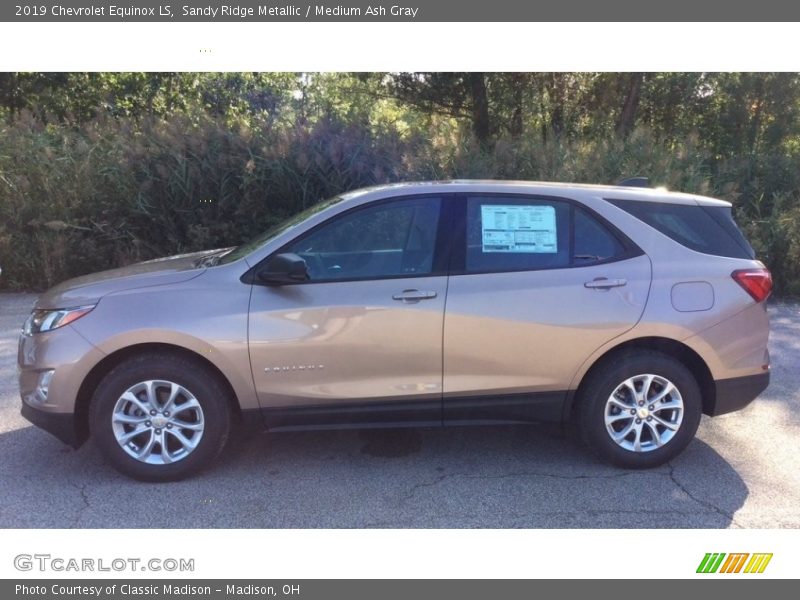 Sandy Ridge Metallic / Medium Ash Gray 2019 Chevrolet Equinox LS