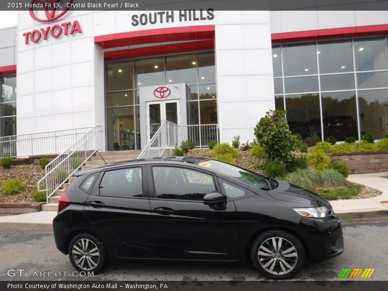 Crystal Black Pearl / Black 2015 Honda Fit EX