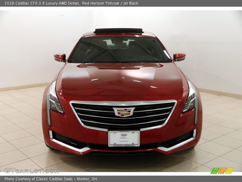 Red Horizon Tintcoat / Jet Black 2018 Cadillac CT6 3.6 Luxury AWD Sedan