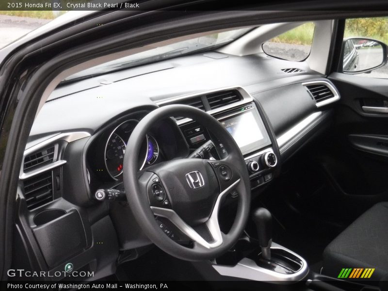 Crystal Black Pearl / Black 2015 Honda Fit EX