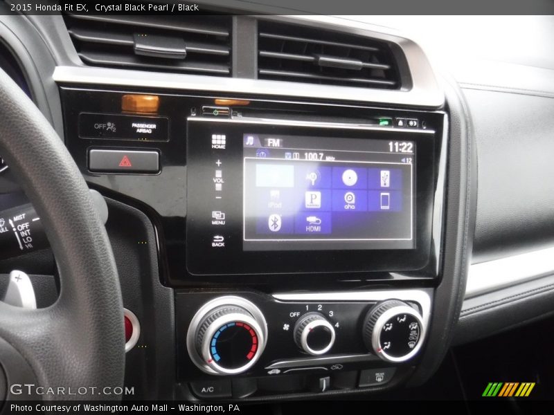 Crystal Black Pearl / Black 2015 Honda Fit EX