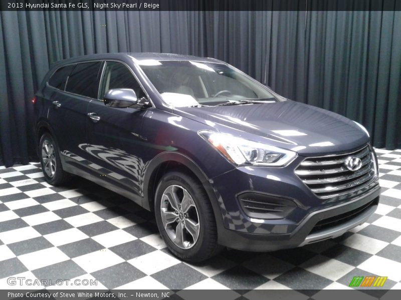 Night Sky Pearl / Beige 2013 Hyundai Santa Fe GLS