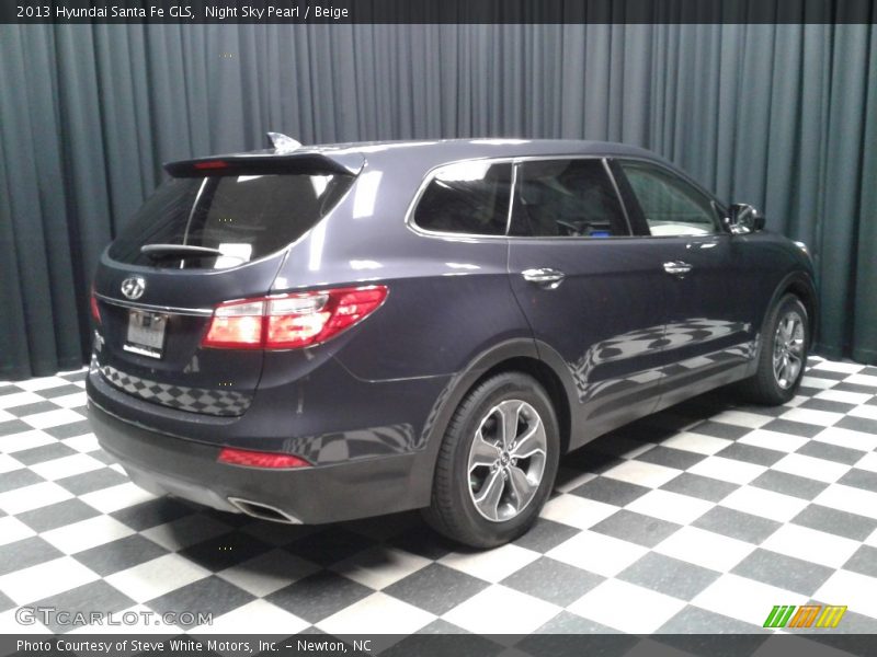 Night Sky Pearl / Beige 2013 Hyundai Santa Fe GLS