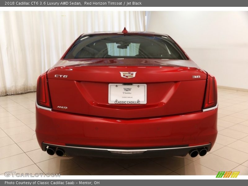 Red Horizon Tintcoat / Jet Black 2018 Cadillac CT6 3.6 Luxury AWD Sedan