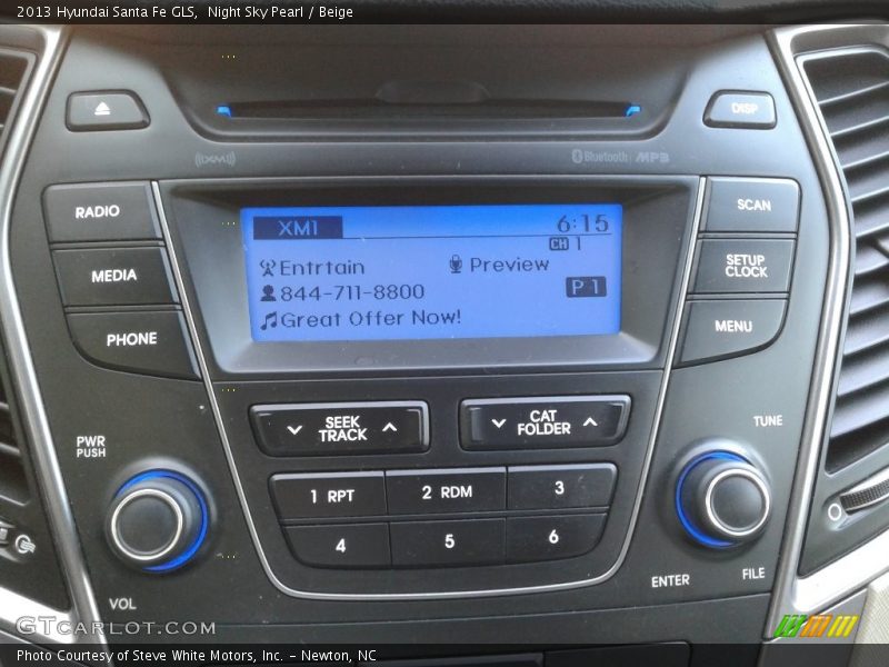 Night Sky Pearl / Beige 2013 Hyundai Santa Fe GLS