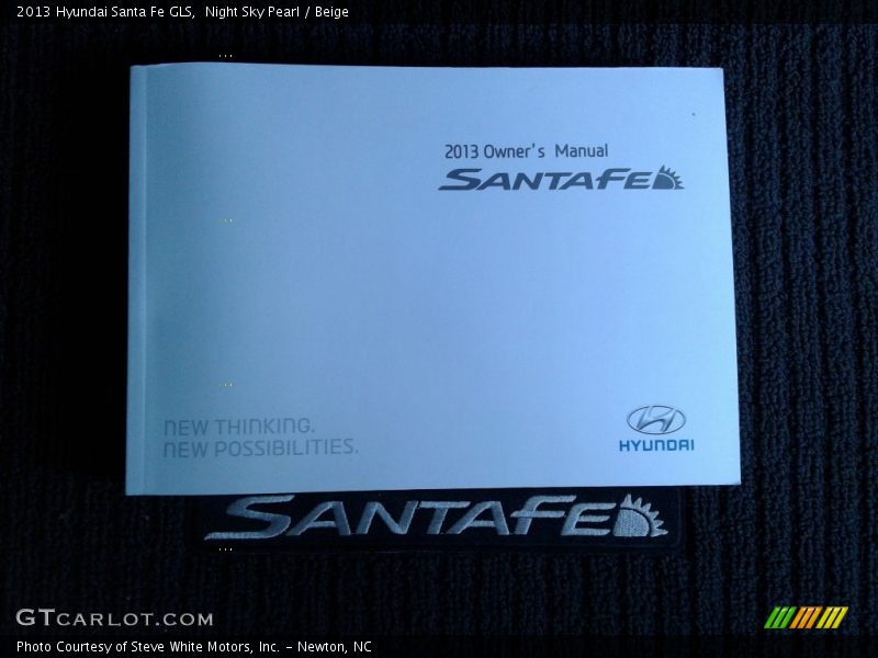 Night Sky Pearl / Beige 2013 Hyundai Santa Fe GLS